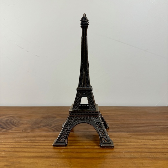Vintage Eiffel Tower Souvenir | 7.25" Metal Paris Figurine | French Decor - Picture 14 of 14